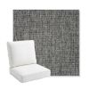 Picture of Crush Pewter | Bullnose Back Deep Seating Outdoor Cushions - Sunbrella© Fabric