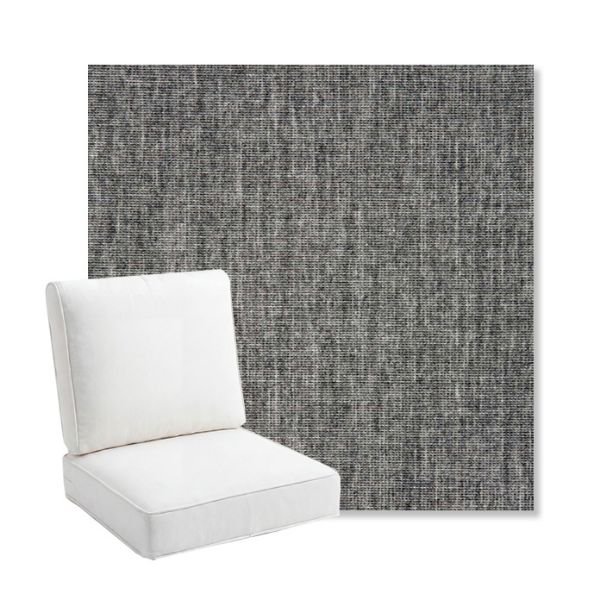 Picture of Crush Pewter | Bullnose Back Deep Seating Outdoor Cushions - Sunbrella© Fabric