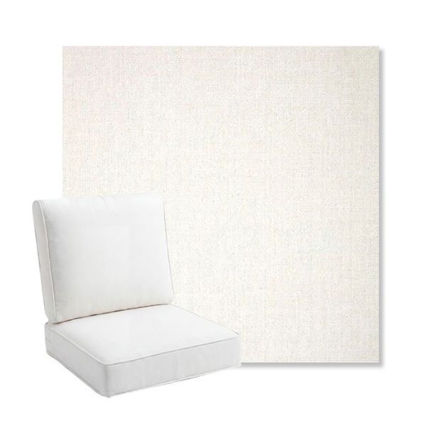Picture of Crush Snow | Bullnose Back Deep Seating Outdoor Cushions - Sunbrella© Fabric