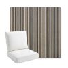 Picture of Cultivate Stone | Bullnose Back Deep Seating Outdoor Cushions - Sunbrella© Fabric