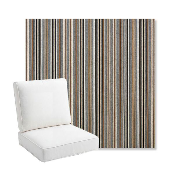 Picture of Cultivate Stone | Bullnose Back Deep Seating Outdoor Cushions - Sunbrella© Fabric