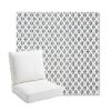 Picture of Detail Denim | Bullnose Back Deep Seating Outdoor Cushions - Sunbrella© Fabric