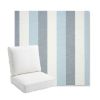 Picture of Direction Dew | Bullnose Back Deep Seating Outdoor Cushions - Sunbrella© Fabric