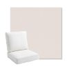 Picture of Dither Snow | Bullnose Back Deep Seating Outdoor Cushions - Sunbrella© Fabric