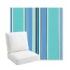 Picture of Dolce Oasis | Bullnose Back Deep Seating Outdoor Cushions - Sunbrella© Fabric