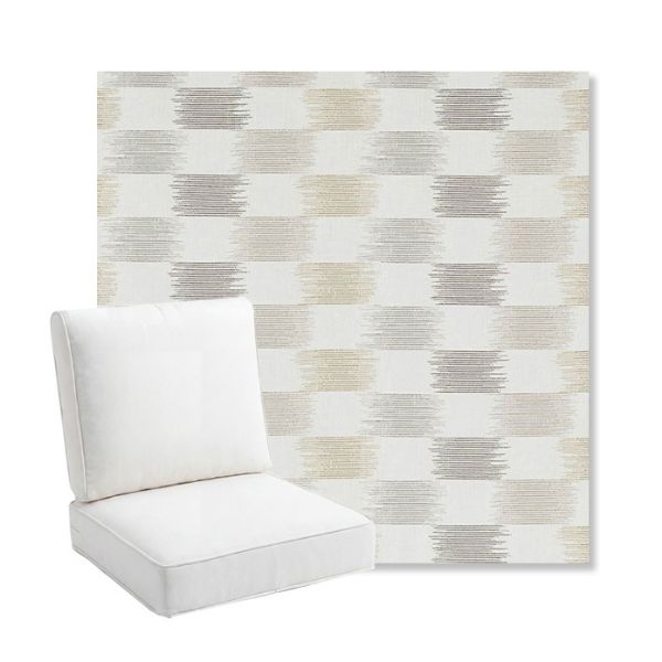 Picture of Dream Dune | Bullnose Back Deep Seating Outdoor Cushions - Sunbrella© Fabric
