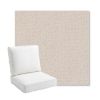Picture of Dumont Cream | Bullnose Back Deep Seating Outdoor Cushions - Sunbrella© Fabric