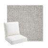 Picture of Dumont Dove | Bullnose Back Deep Seating Outdoor Cushions - Sunbrella© Fabric