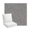 Picture of Dumont Slate | Bullnose Back Deep Seating Outdoor Cushions - Sunbrella© Fabric