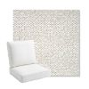 Picture of Dumont Stucco | Bullnose Back Deep Seating Outdoor Cushions - Sunbrella© Fabric