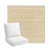 Picture of Dupione Sand | Bullnose Back Deep Seating Outdoor Cushions - Sunbrella© Fabric