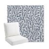 Picture of Eberly Peacock | Bullnose Back Deep Seating Outdoor Cushions - Sunbrella© Fabric