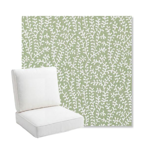 Picture of Eberly Spring | Bullnose Back Deep Seating Outdoor Cushions - Sunbrella© Fabric