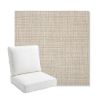 Picture of Echo Ash | Bullnose Back Deep Seating Outdoor Cushions - Sunbrella© Fabric