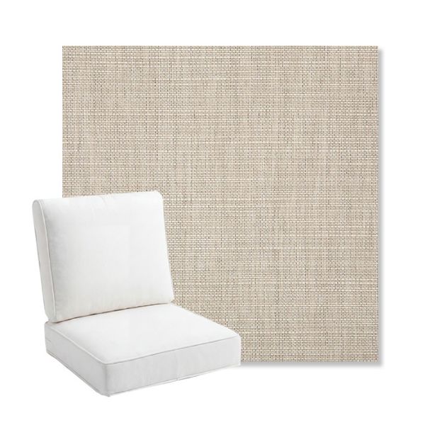 Picture of Echo Ash | Bullnose Back Deep Seating Outdoor Cushions - Sunbrella© Fabric