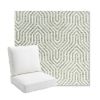 Picture of Etna Juniper | Bullnose Back Deep Seating Outdoor Cushions - Sunbrella© Fabric