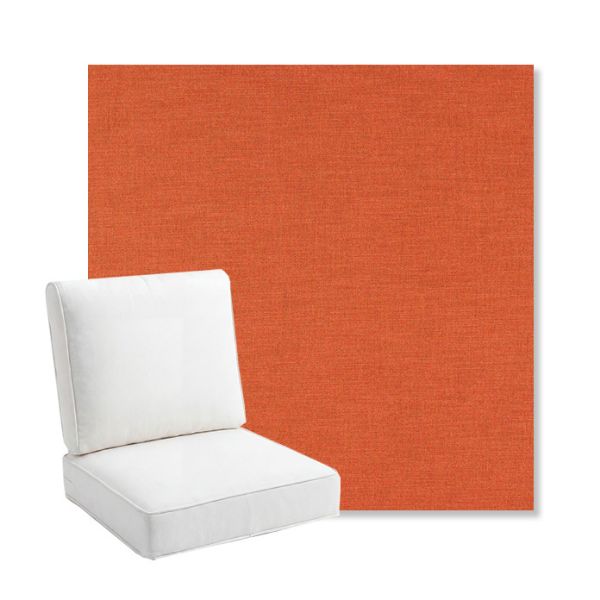 Picture of Exhale Adobe | Bullnose Back Deep Seating Outdoor Cushions - Sunbrella© Fabric
