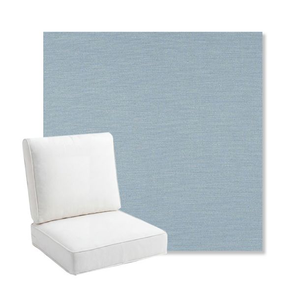 Picture of Exhale Dewdrop | Bullnose Back Deep Seating Outdoor Cushions - Sunbrella© Fabric