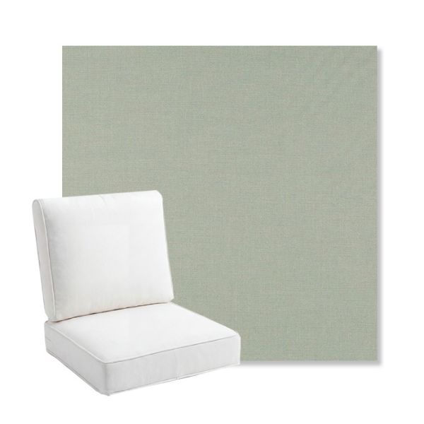 Picture of Exhale Rainwashed | Bullnose Back Deep Seating Outdoor Cushions - Sunbrella© Fabric