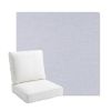 Picture of Exhale Sky | Bullnose Back Deep Seating Outdoor Cushions - Sunbrella© Fabric