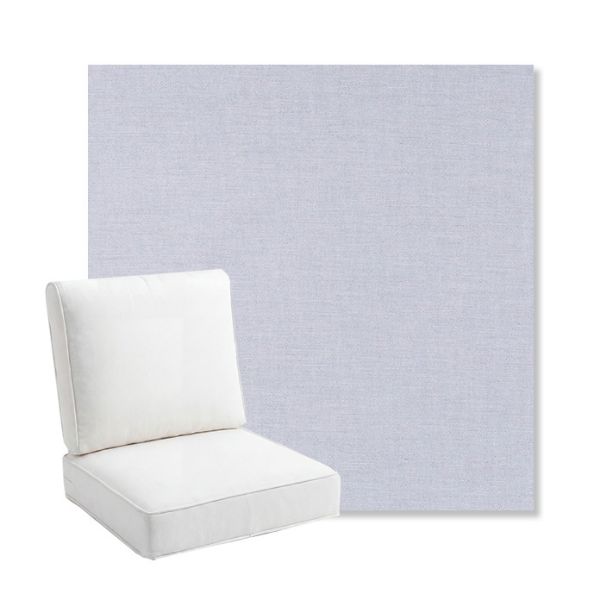 Picture of Exhale Sky | Bullnose Back Deep Seating Outdoor Cushions - Sunbrella© Fabric
