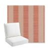 Picture of Expressive Blush | Bullnose Back Deep Seating Outdoor Cushions - Sunbrella© Fabric