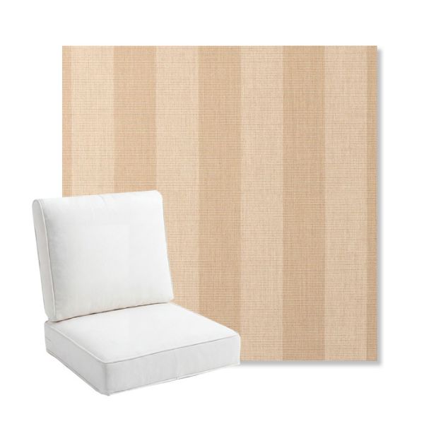 Picture of Expressive Sparrow | Bullnose Back Deep Seating Outdoor Cushions - Sunbrella© Fabric