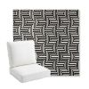 Picture of Figure Onyx | Bullnose Back Deep Seating Outdoor Cushions - Sunbrella© Fabric