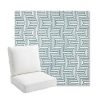 Picture of Figure Twilight | Bullnose Back Deep Seating Outdoor Cushions - Sunbrella© Fabric