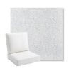 Picture of Frond Sky | Bullnose Back Deep Seating Outdoor Cushions - Sunbrella© Fabric
