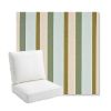 Picture of Gateway Aloe | Bullnose Back Deep Seating Outdoor Cushions - Sunbrella© Fabric