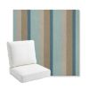Picture of Gateway Mist | Bullnose Back Deep Seating Outdoor Cushions - Sunbrella© Fabric