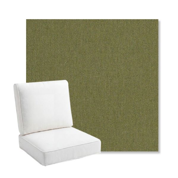 Picture of Heritage Leaf | Bullnose Back Deep Seating Outdoor Cushions - Sunbrella© Fabric
