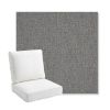 Picture of Heritage Slate | Bullnose Back Deep Seating Outdoor Cushions - Sunbrella© Fabric