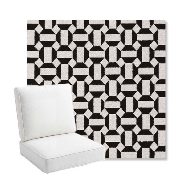 Picture of Hoopla Panda | Bullnose Back Deep Seating Outdoor Cushions - Sunbrella© Fabric