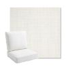 Picture of Idol Snow | Bullnose Back Deep Seating Outdoor Cushions - Sunbrella© Fabric