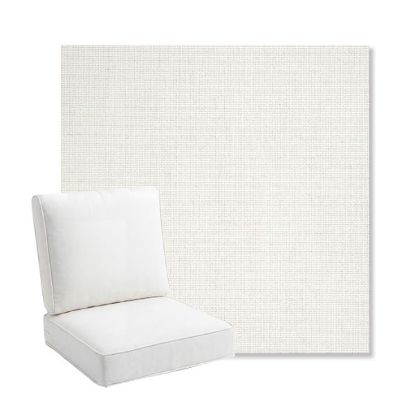 Picture of Idol Snow | Bullnose Back Deep Seating Outdoor Cushions - Sunbrella© Fabric