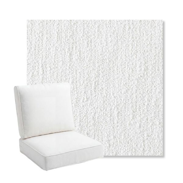 Picture of Improve White | Bullnose Back Deep Seating Outdoor Cushions - Sunbrella© Fabric