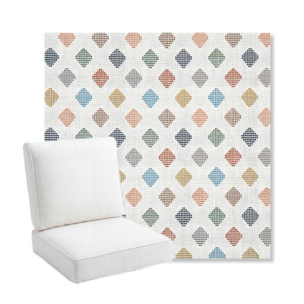 Picture of Infused Gem | Bullnose Back Deep Seating Outdoor Cushions - Sunbrella© Fabric