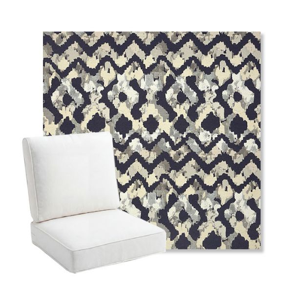 Picture of Inga Midnight | Bullnose Back Deep Seating Outdoor Cushions - Sunbrella© Fabric