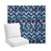 Picture of Inga Waterscape | Bullnose Back Deep Seating Outdoor Cushions - Sunbrella© Fabric