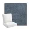 Picture of Kismet Denim | Bullnose Back Deep Seating Outdoor Cushions - Sunbrella© Fabric