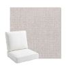 Picture of Kismet Flax | Bullnose Back Deep Seating Outdoor Cushions - Sunbrella© Fabric