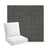 Picture of Kudos Carbon | Bullnose Back Deep Seating Outdoor Cushions - Sunbrella© Fabric