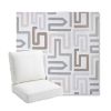 Picture of Labyrinth Cloud | Bullnose Back Deep Seating Outdoor Cushions - Sunbrella© Fabric