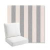 Picture of Leisure Denim | Bullnose Back Deep Seating Outdoor Cushions - Sunbrella© Fabric