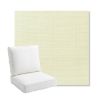 Picture of Linen Natural | Bullnose Back Deep Seating Outdoor Cushions - Sunbrella© Fabric