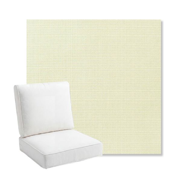 Picture of Linen Natural | Bullnose Back Deep Seating Outdoor Cushions - Sunbrella© Fabric