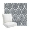 Picture of Linnaeus Indigo | Bullnose Back Deep Seating Outdoor Cushions - Sunbrella© Fabric