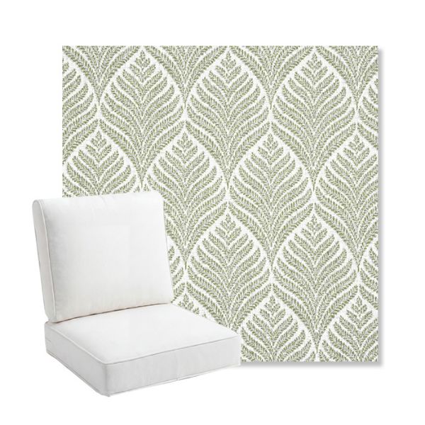 Picture of Linnaeus Spring | Bullnose Back Deep Seating Outdoor Cushions - Sunbrella© Fabric